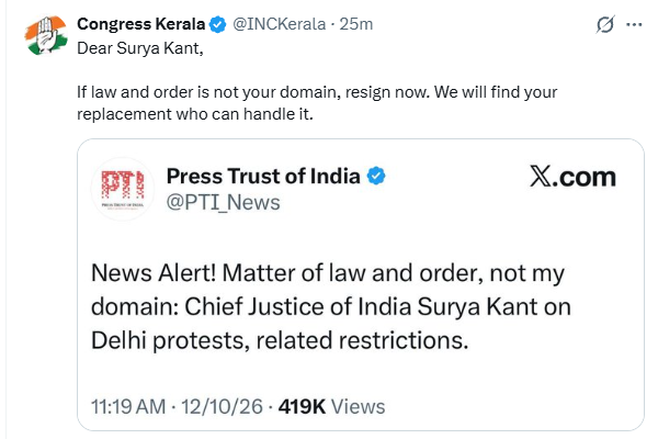 JaipurDialogues's tweet photo. Now they want the resignation of the CJI

Hahahaha! https://t.co/6p1ymsRuZF