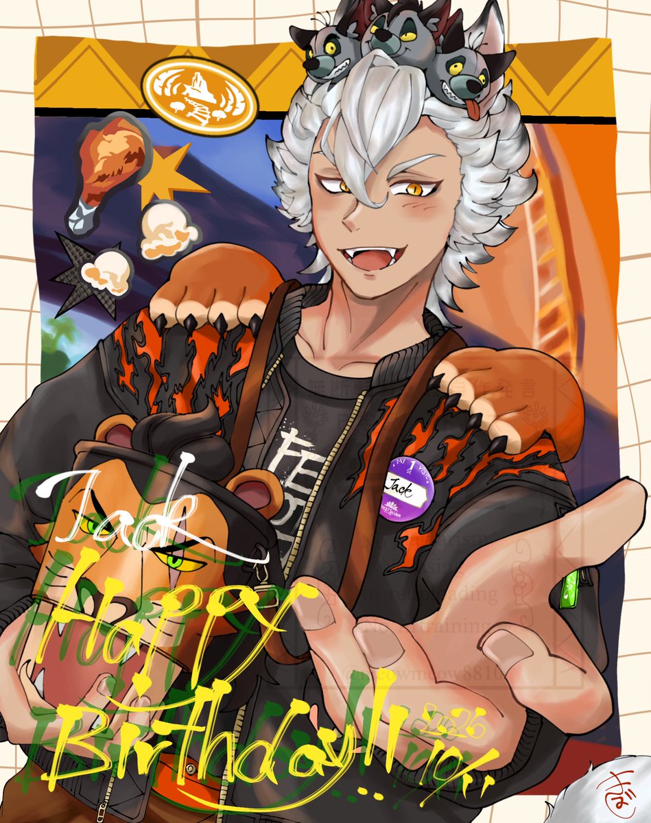 meowmeow8810's tweet photo. ジャックくんお誕生日おめでとう！！
🎂🎊🎉🐺🥳
生まれてきてくれてありがとう😭😭💕
1日遅れちゃってごめんね🥲

#ジャック・ハウル生誕祭2026
#ジャック・ハウル誕生祭2026 
#Jack_Birthday2026
#twstファンアート https://t.co/oFezfpt8RM