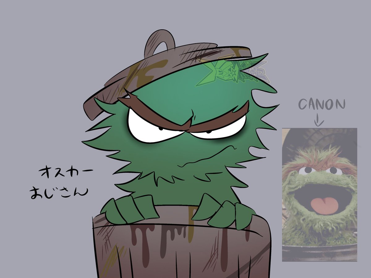 Y3LL0WKN1F3's tweet photo. #Sesamestreet #OscartheGrouch 
らくがき
目つき悪すぎ https://t.co/oPDlCkPpB6