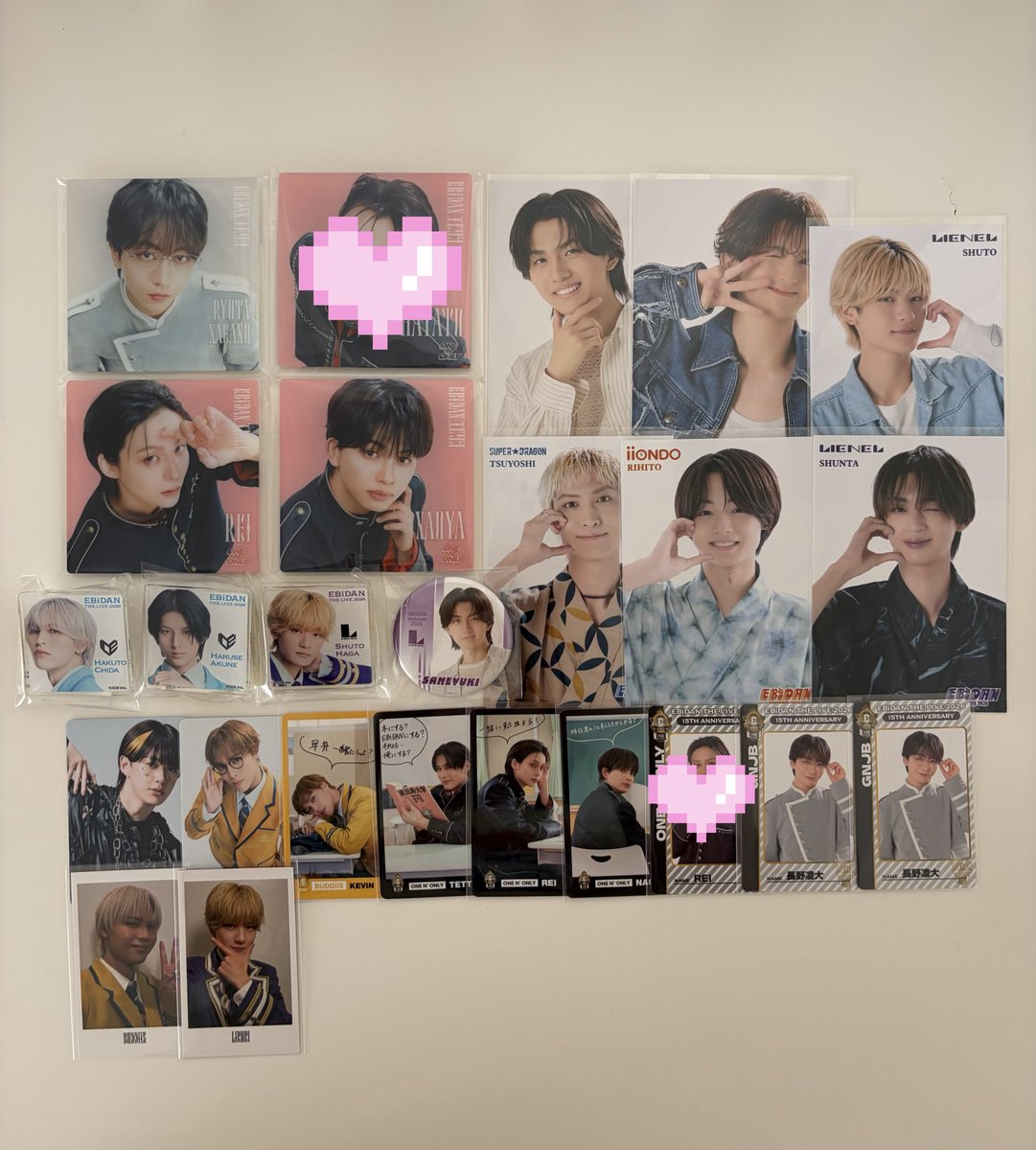 luv_unlock's tweet photo. EBiDAN THE LIVE 2026 エビライ エビダン museum 2026 Yes！東京 チェキ風ソロカード 特典 アクリルコースター クリップ ポストカード トレカ 

【譲】下記画像

【求】武藤潤

同種・異種交換OK
郵送にて交換お願いします📮
お気軽にお声掛け下さい🙇🏻‍♀️ https://t.co/zx7ipaLQME