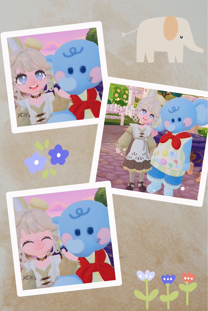 megu_nappa's tweet photo. やくちゃんとー！🐘🌟
ゾウさん可愛すぎて本当に癒される߹-߹♡
これ絶対に最高画質にするべきだったなぁ😭
中くらいだとアニメ調みたいなゾウさんになっちゃう😭😭
またリベンジさせてね߹~߹いつもありがとう♡ https://t.co/MI8x0hMJpq