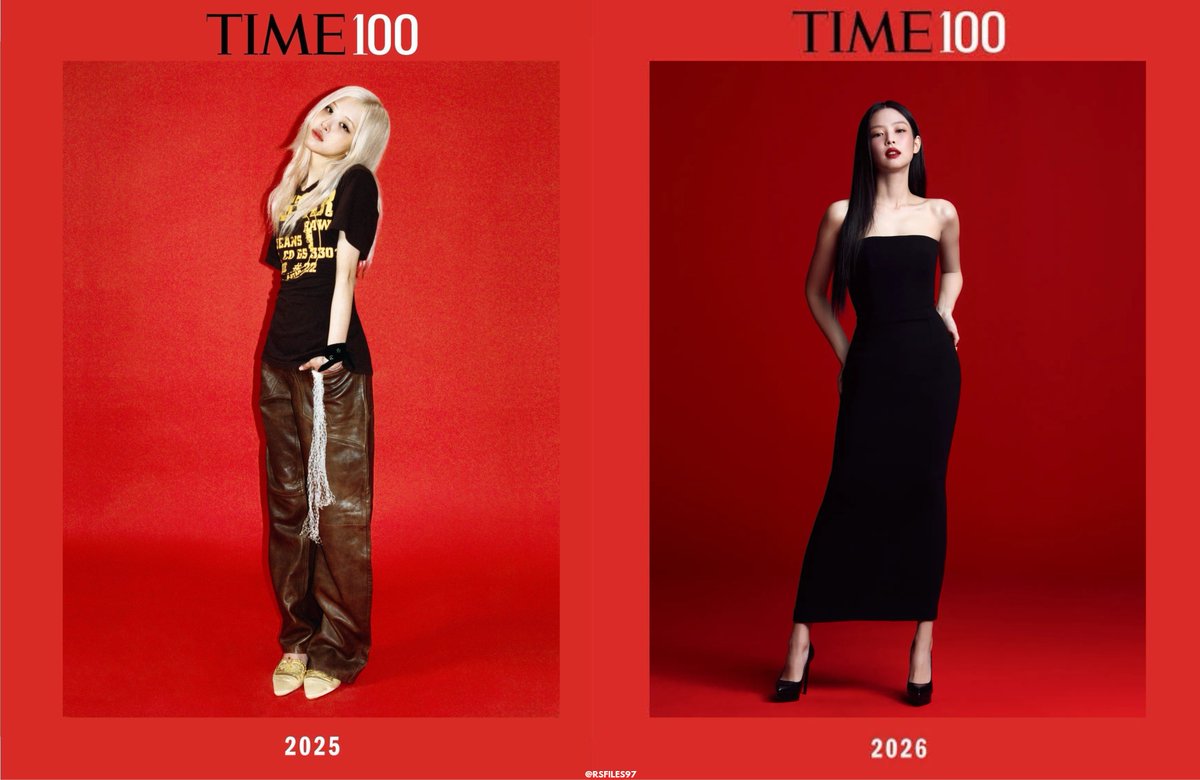 rsfiles97's tweet photo. ROSÉ (2025) and JENNIE (2026) are the only K-pop acts this decade to be named to TIME magazine's annual list of the '100 Most Influential People in the World'

— historic selections that represent half of the globally acclaimed group BLACKPINK in consecutive years. https://t.co/wLUXYEjBuV