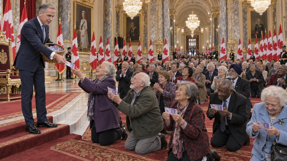 DonaldBestCA's tweet photo. Carney’s $10 OAS Raise. Canada’s Seniors Kneel in Gratitude.

I have paid government taxes and into so-called ‘pensions’ for 56 years. Still paying.

In 1970 at 16 years old when governments first started taking a portion of my earnings, I had no idea the money would be wasted, stolen, sent abroad to support unjust but profitable wars, sent to people who hate us – or used to destroy the Western-Christian foundations of Canada.

Had I known, I would have left for the United States or elsewhere while I was still young. Many friends did exactly that in their early 20s. I stayed.

Now I’m told I am a White oppressor and a boomer responsible for the country’s decline. Two or more generations - recent arrivals and younger Canadians raised in the public schools - have been taught to see me that way. To ridicule, despise and even to hate me.

It does not matter that I worked at Stelco and then as a Toronto police officer, that I carried the bodies of friends killed in service of Canada - or that my own multiple injuries on duty and months in hospital mean I have not been able to walk normally and without pain since 1982.

It does not matter that my family has been in Canada since at least 1703, were pioneers on the prairies, or that by Royal declaration of the King - I, my children, grandchildren and all succeeding generations are forever are honoured with the post-nominal ‘U.E.’

It does not matter that I raised three children, the last ten years entirely on my own until they were adults, and that all three turned out well. My four grandchildren are joys. I am so proud of each and all of them.

None of that counts. I am White, male, 72 and a legacy Canadian. That is what matters.

So I am expected to get down on my knees and thank @MarkJCarney for an extra ten dollars a month, while begging forgiveness for my sin of being here since 1703.