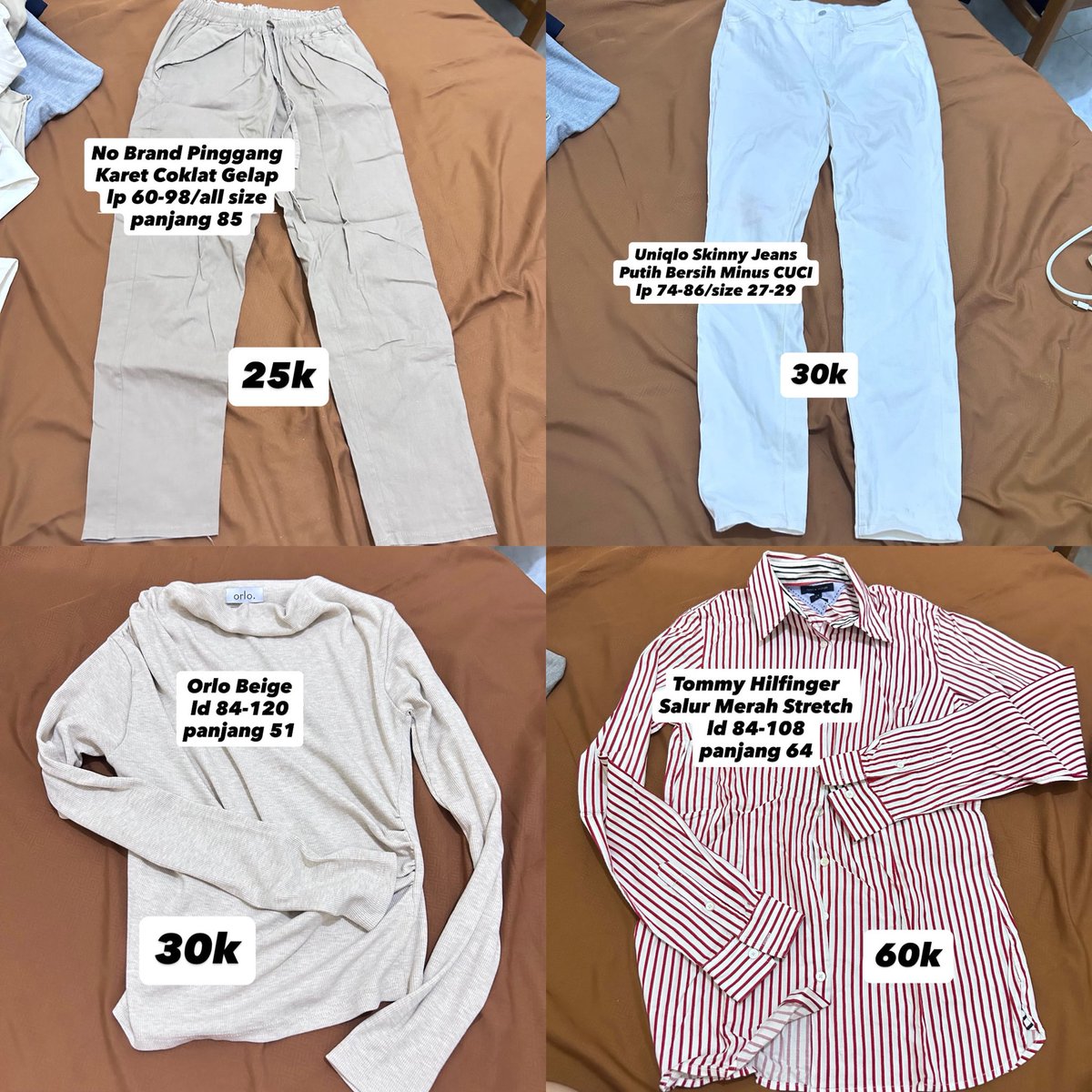 shigoesdown's tweet photo. 🍒PRELOVED BARANG PRIBADI🍒

Jeans &amp; Top Lucu Brand, No Brand Murah

ALL IN A GOOD CONDITION (No Minus, Cuci+Setrika aja)

📍Solo, Jawa Tengah
🚚Bisa Oyen Freeongkir🍊

Beli Min. 4 Free 1 Top https://t.co/No4GLg6N65