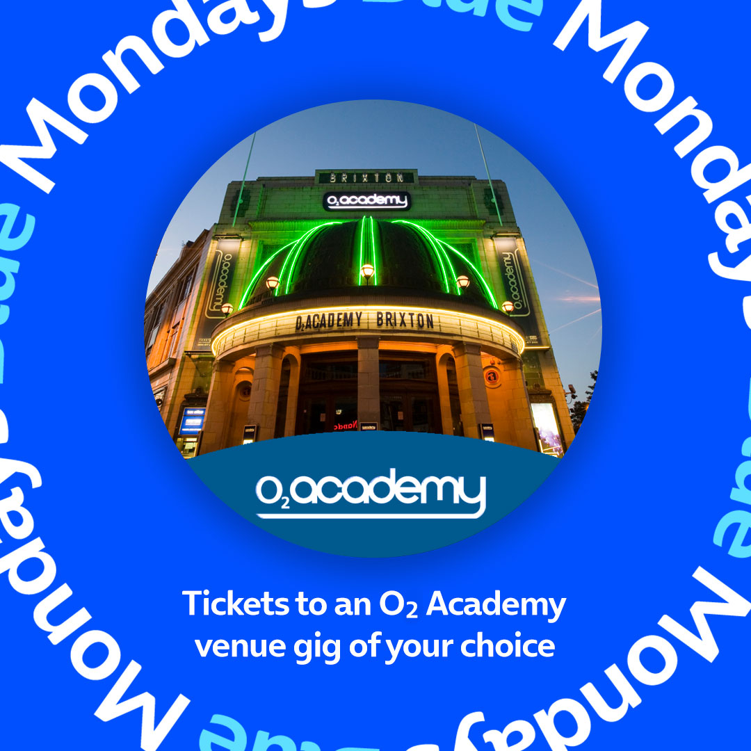 O2AcademyBris's tweet photo. Win gig tickets with @O2 💙

On O2? Play Blue Mondays on Priority every week this month for a chance to win tickets to an O2 Academy show of your choice. 

https://t.co/w7JcfyY3Ls https://t.co/JsMPun6dB5