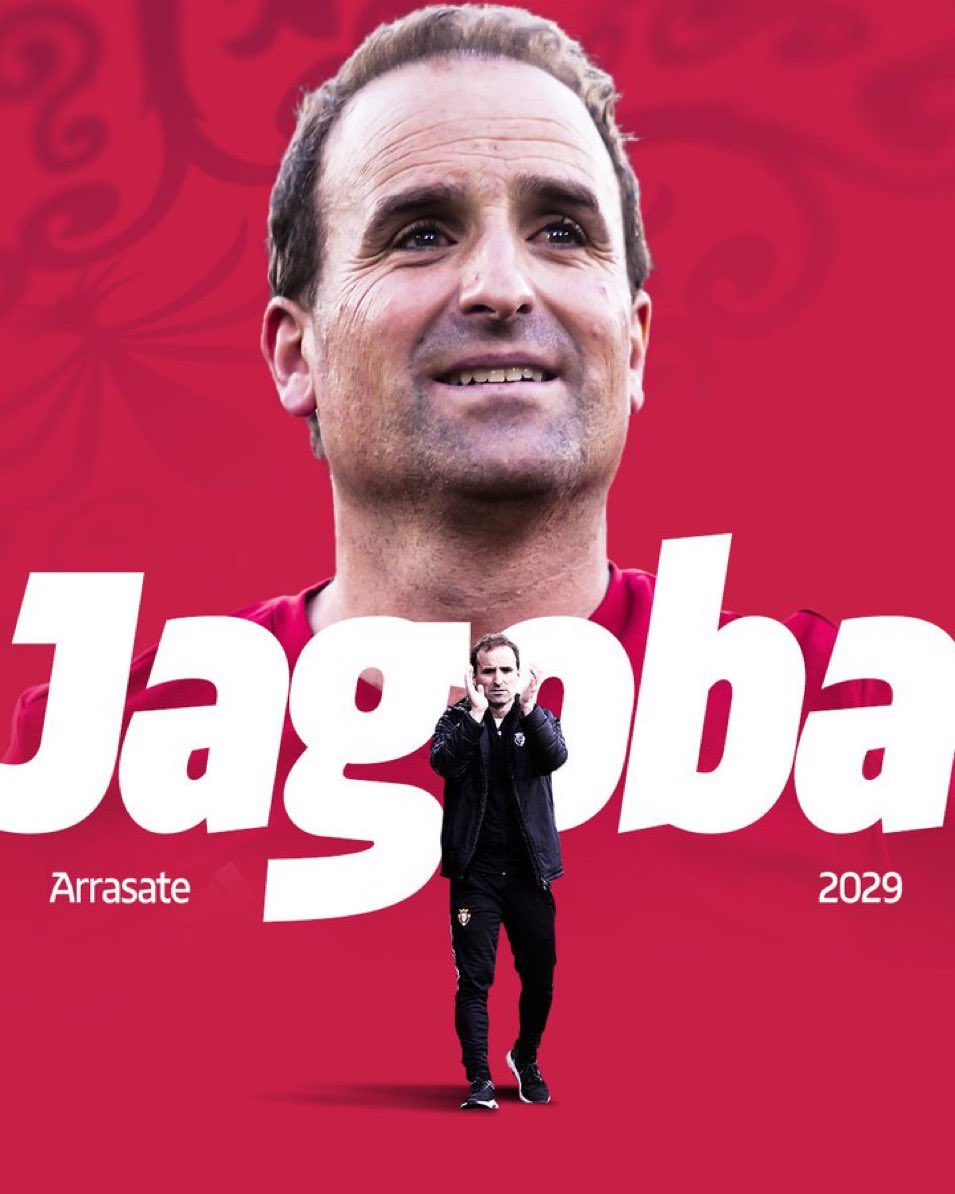 Mercato90X's tweet photo. 🚨🔴 CA Osasuna anuncia en un lapso de tiempo de seis minutos la destitución de Luis Miguel Ramis y la llegada de Jagoba Arrasate al banquillo con contrato hasta 2029. https://t.co/d2kw1ekBNg