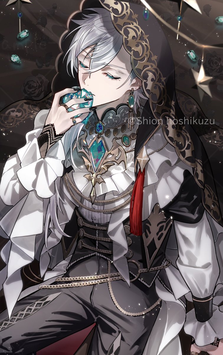 Shion_hoshikuzu's tweet photo. ♦️𝐁𝐥𝐨𝐨𝐝𝐲 𝐀𝐥𝐞𝐱𝐚𝐧𝐝𝐫𝐢𝐭𝐞💎
変色効果をもつ非常に希少な宝石
#KuzuArt https://t.co/PnnfKKOzIE