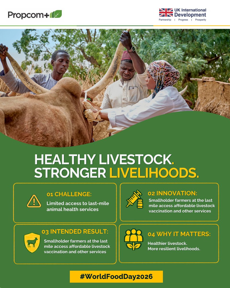 Propcomplus's tweet photo. What will it take to nourish tomorrow?
The future of food depends on the solutions we make accessible today.
#WorldFoodDay2026 #MarketSystemDevelopment https://t.co/CDJCNWCtjx