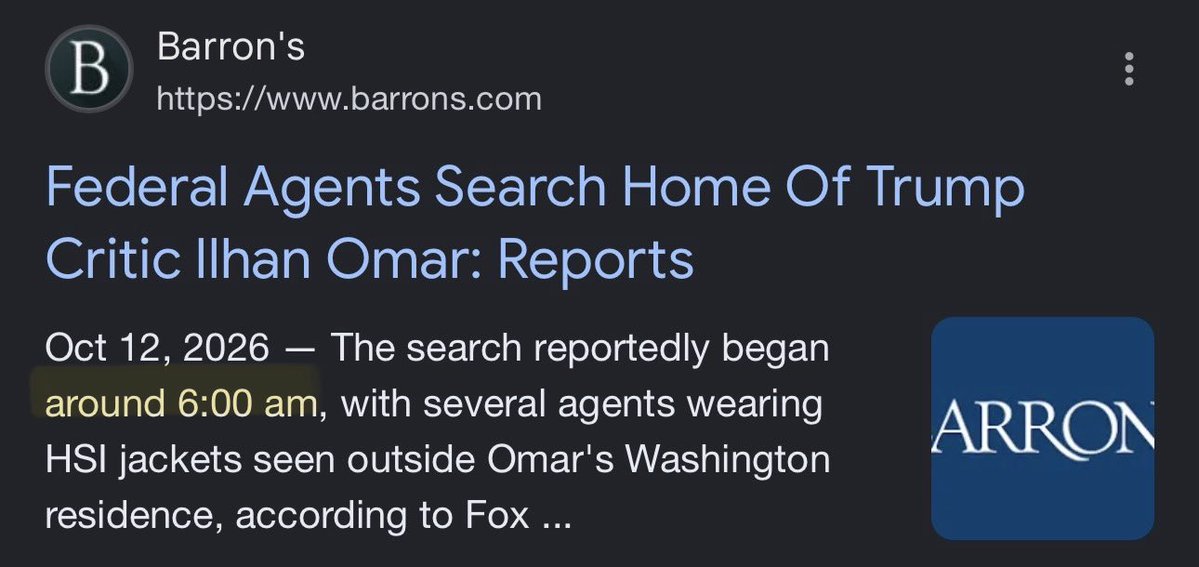 intheMatrixxx's tweet photo. Pesky Q proof Developing. 

Q drop 3634 (Nov 25, 2019):

OMAR paid [F] agent. 

“IF KNOWN - WILL THERE BE JUSTICE?
It’s only a matter of time.”

HSI executed a search warrant at Ilhan Omar’s DC residence ~6:00 a.m. this morning as part of a federal criminal investigation into her immigration paperwork.

How do you remove a liability?

Six o’clock can be dangerous.

It’s only a matter of time.
