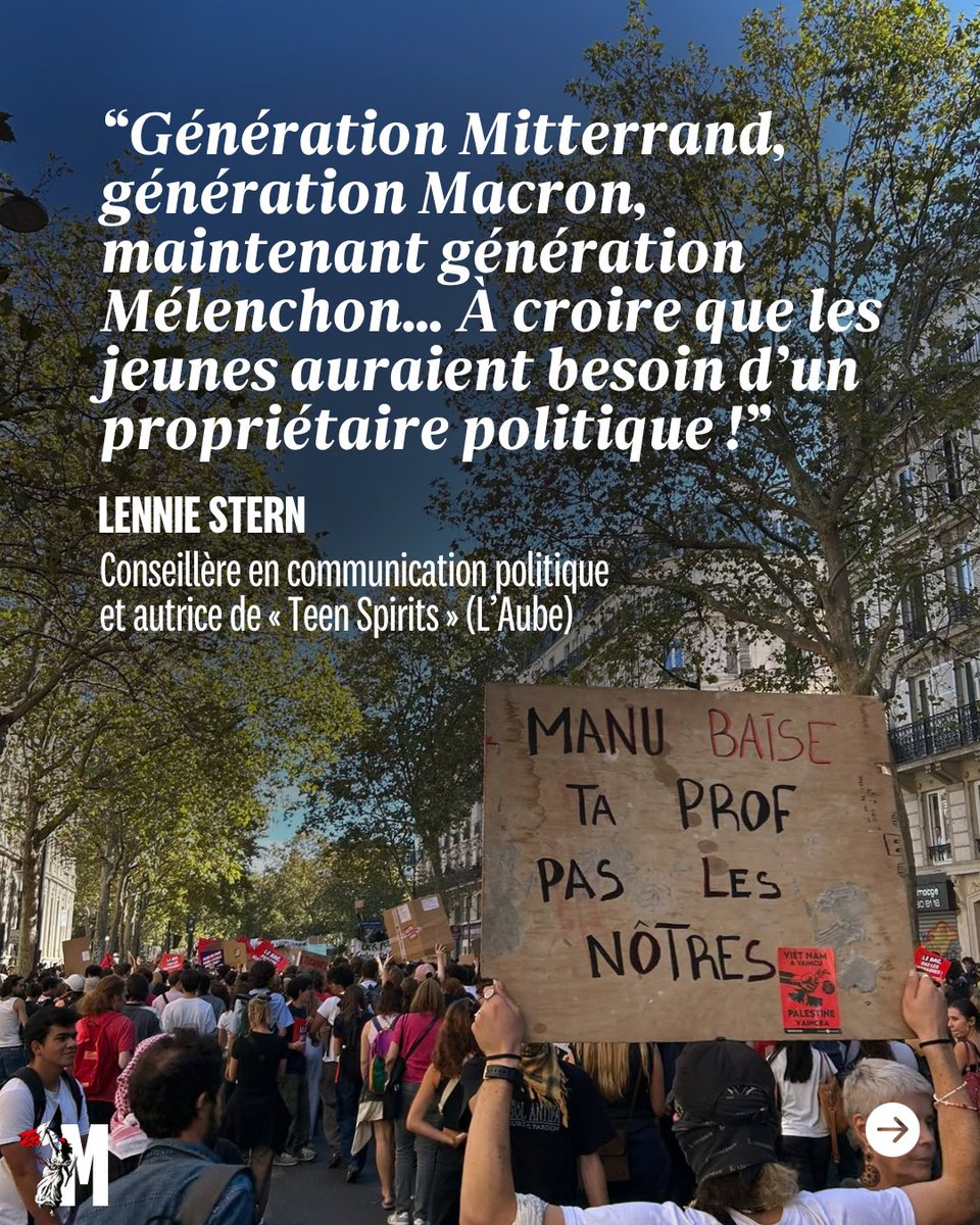 MarianneleMag's tweet photo. ENTRETIEN. Mouvement lycéen : "C’est peut-être la génération la plus engagée depuis Mai-68", selon Lennie Stern👇 https://t.co/8wMGK3otSX @K_Boucaud https://t.co/e2pVJKHR2U
