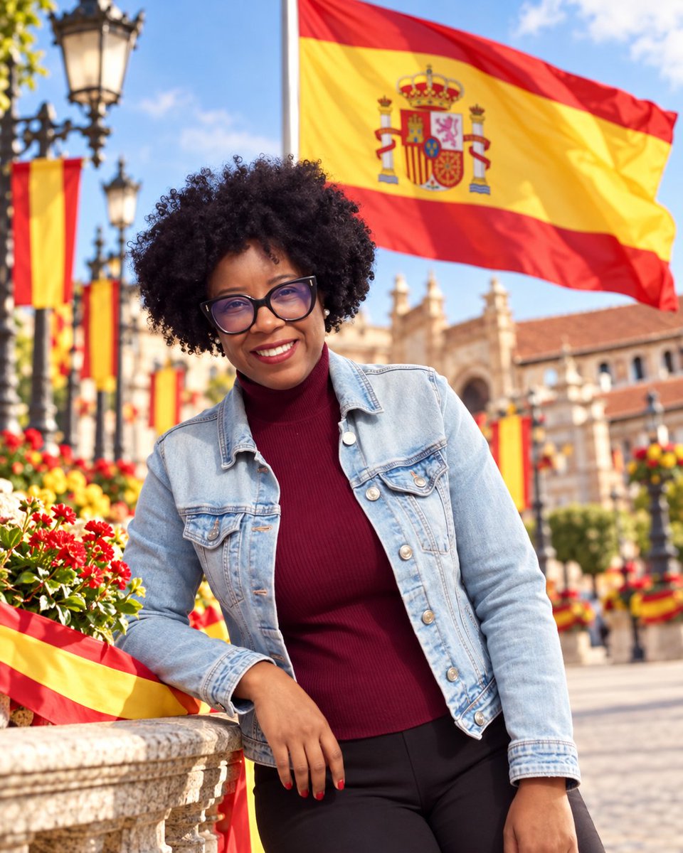 rociodeleontv's tweet photo. Como veo que ha dolido, y mucho, que una negra, inmigrante, dominicana y de derechas presuma de la bandera española, ¡vuelvo a poner la foto! Jajajaja.
Además, ayer cumplí 12 añitos desde que llegué a este hermoso país. 🇩🇴❤️🇪🇸
¡¡VIVA ESPAÑA, CARAJO!! 🇪🇸🇪🇸🇪🇸 https://t.co/xZ9U58Tdvr