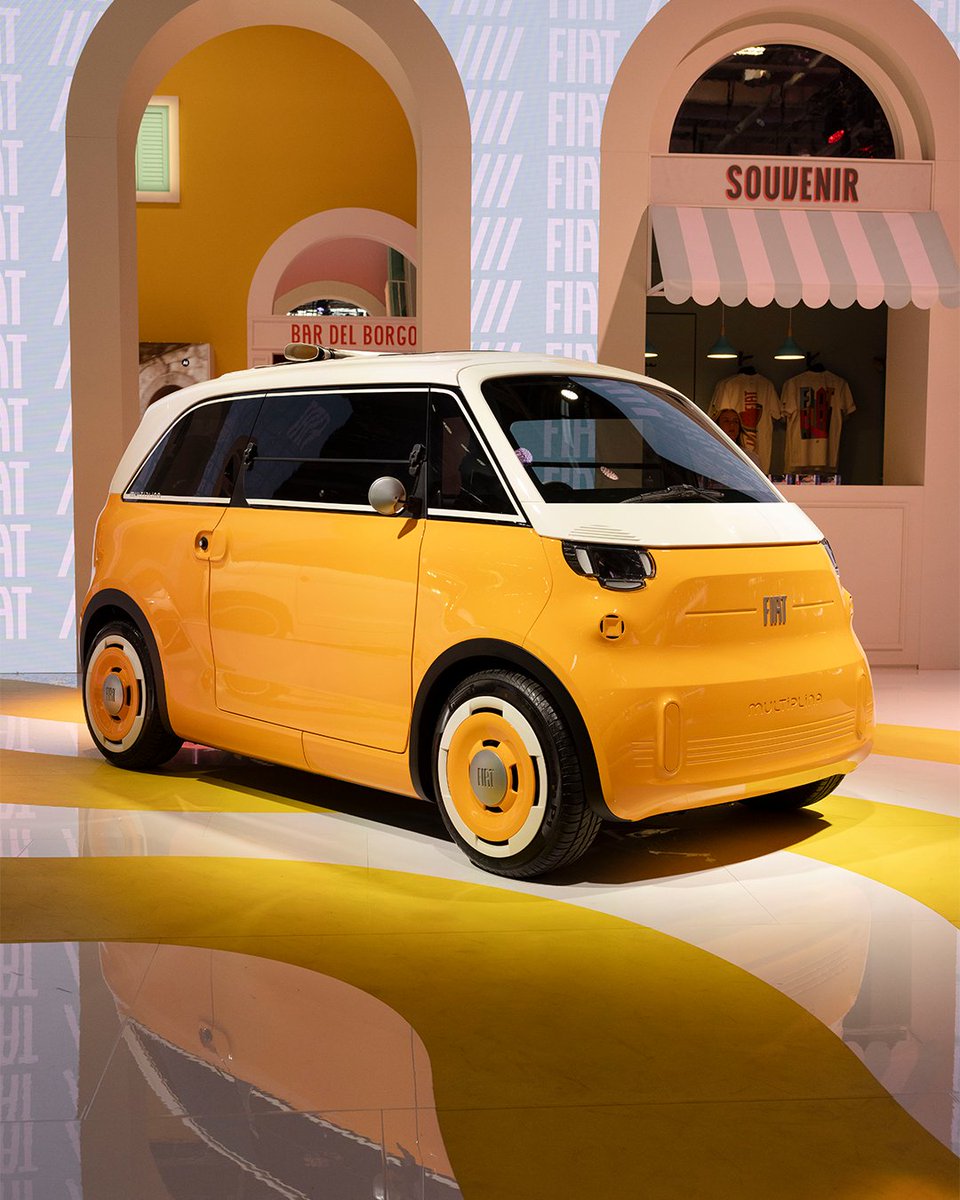 fiat's tweet photo. More than a piazza, a place to meet.
From the all-new Grizzly and Grizzly Fastback to the Multiplina and Multiplay concept cars, discover FIAT's range and latest creations at the 2026 Paris Motor Show.
Visit us at Pavilion 4, from 13-18 October. https://t.co/0AnanSWirD