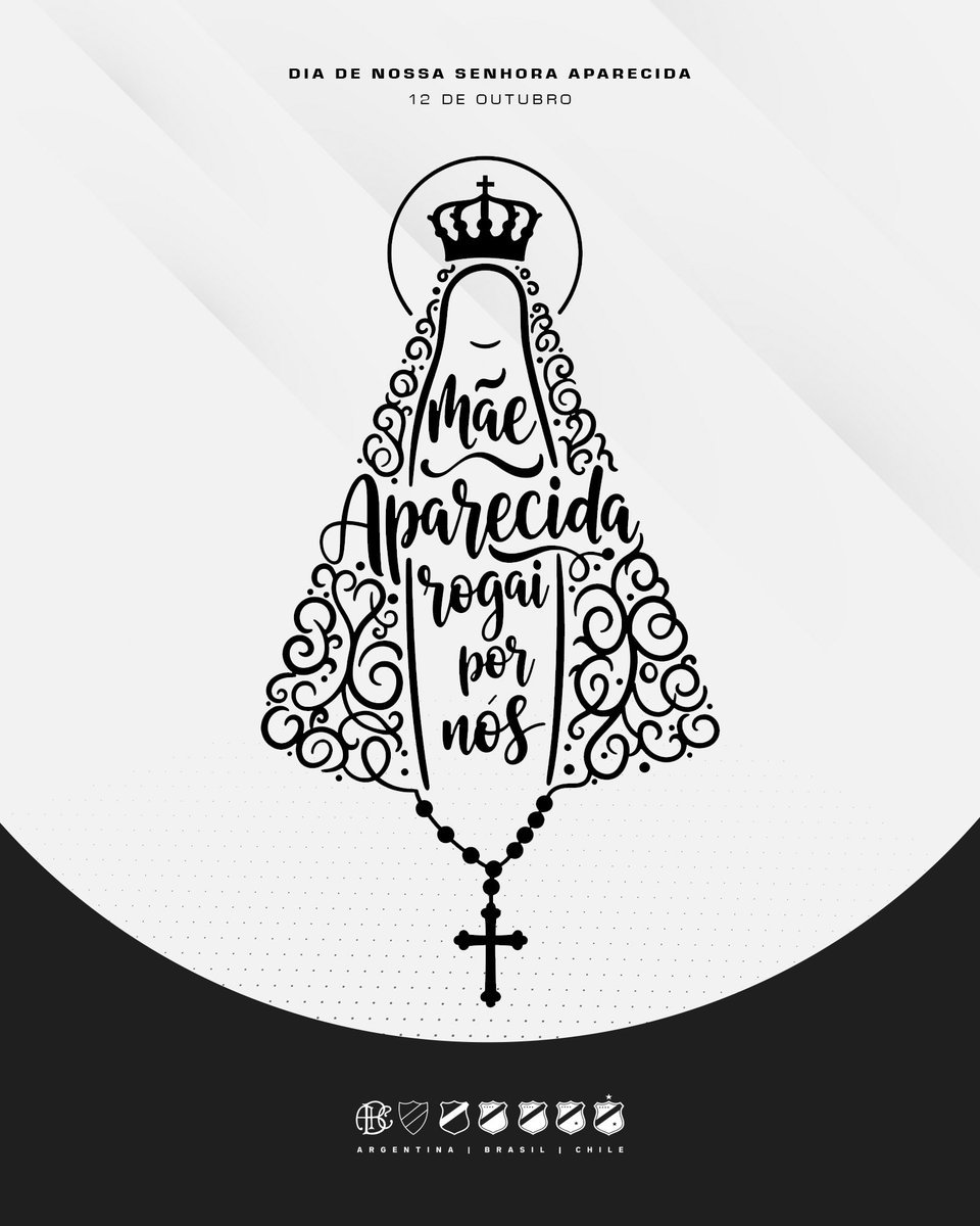 ABCFC's tweet photo. 12 de outubro | Dia de Nossa Senhora Aparecida

Que a nossa padroeira cubra de bênçãos e proteção todos os alvinegros, suas famílias e o nosso ABC Futebol Clube.

Que a fé nos fortaleça e a esperança nos mantenha sempre unidos!

Nossa Senhora Aparecida, rogai por nós! 🙏🏼🖤🤍

#ABCFC