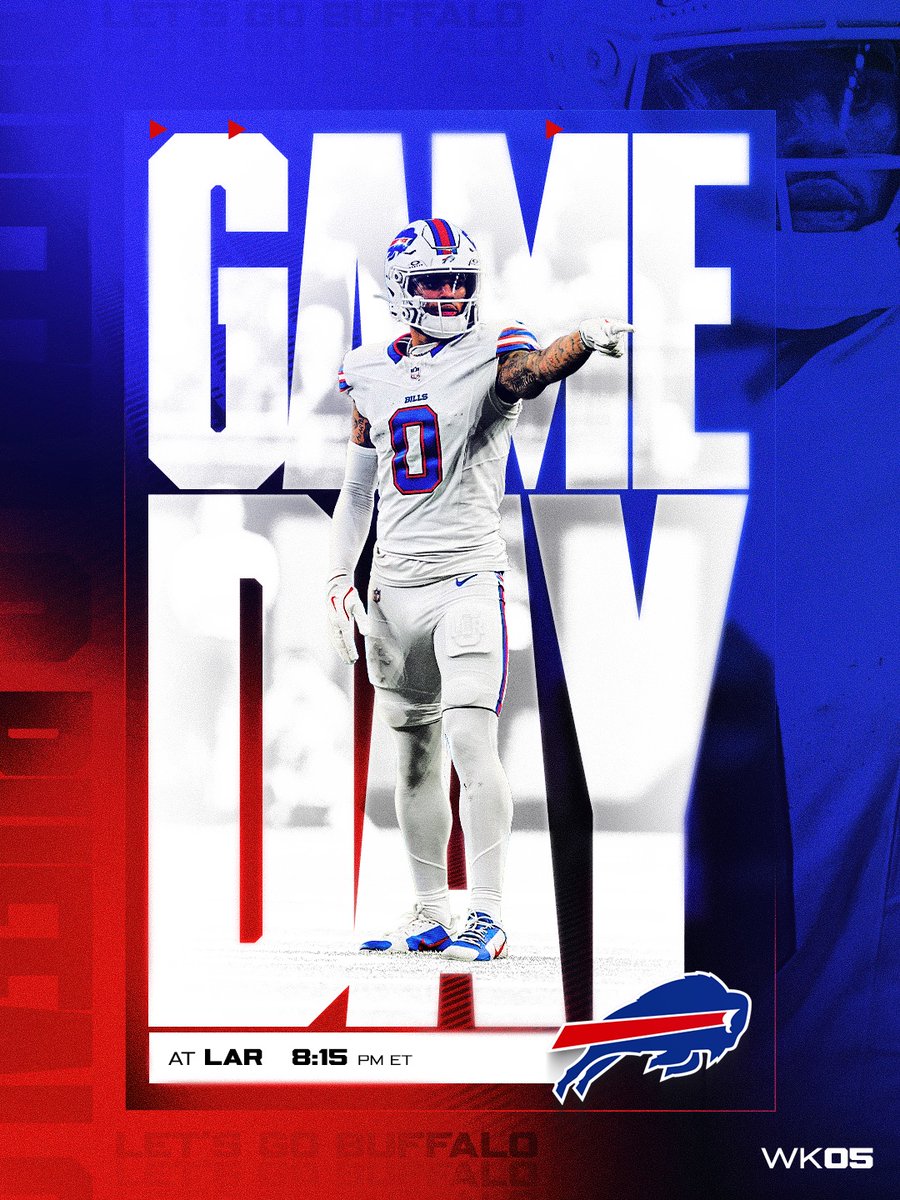 BuffaloBills's tweet photo. MONDAY NIGHT FOOTBALL GAME DAY ‼️ https://t.co/O1MhJNwsyR