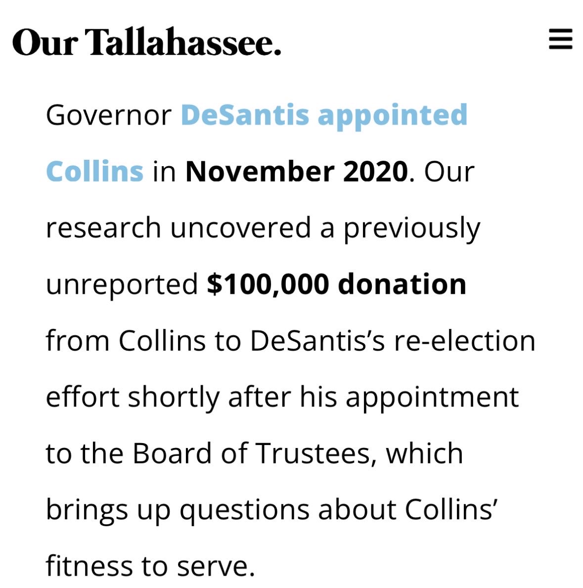 JagsVoice's tweet photo. Peter Collins is not fit to lead our University, or our football program. This is the same man who was soliciting FSU fans for donations for a political candidate a few weeks ago. #ReleaseTheRosenbergFiles https://t.co/qaznUAUiFE