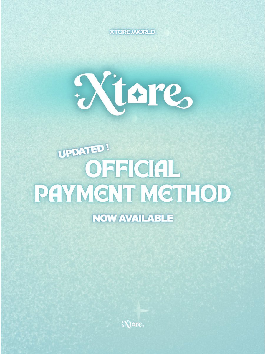 Xtoreofficial's tweet photo. 💸XTORE UPDATED PAYMENT METHODS ARE NOW AVAILABLE!💸

We’ve added new payment methods to make your XTORE purchases easier and more convenient!✨

KOREA
•⁠ ⁠KakaoPay
GLOBAL
•⁠ ⁠Bank Transfer
CHINA / HONGKONG (China)
•⁠ ⁠Alipay
•⁠ ⁠⁠Alipay HK
•⁠ ⁠WeChat Pay
SOUTHEAST ASIA
•⁠ ⁠DANA
•⁠ ⁠Rabbit LINE Pay
•⁠ ⁠PayNow

Shop your favorite XTORE items with more payment options now!🛍️

#XTORE #XODIAC #소디엑