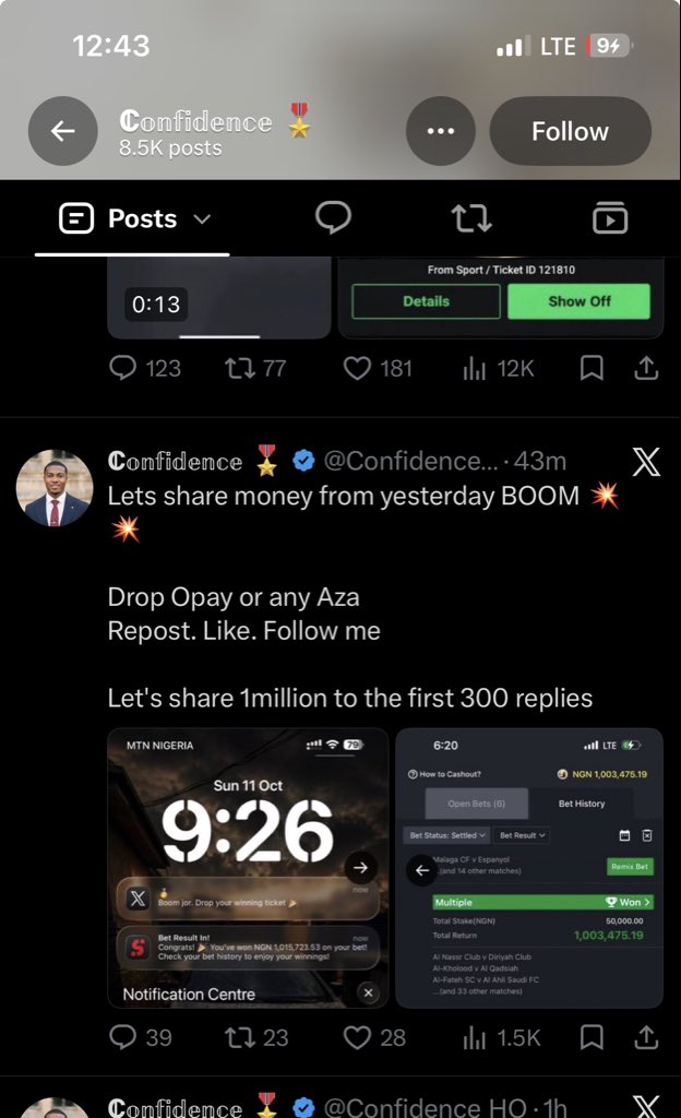 JohnSmitmuvm's tweet photo. @Cordreal10 Who really get this screenshot Abeg dis full of scam oo https://t.co/IKhwFcpk86