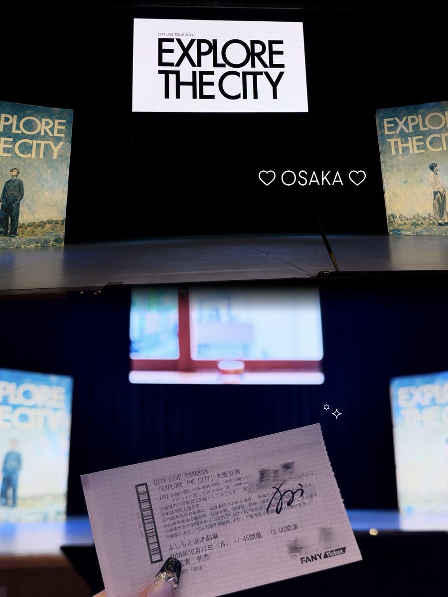ctydr6's tweet photo. CITY LIVE TOUR 2026
「EXPLORE THE CITY」大阪公演🗺🤎 https://t.co/74JZLK1AH4