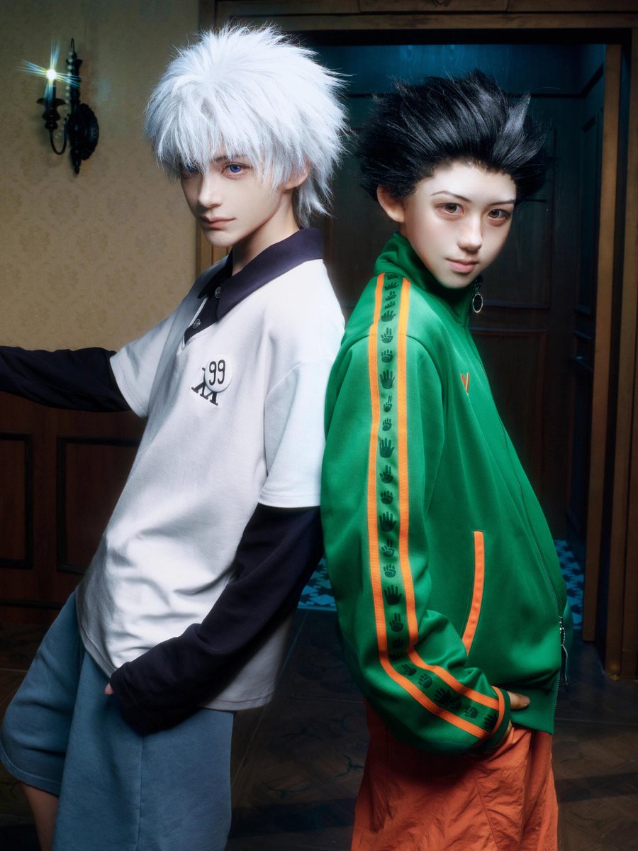 yuyuneko22's tweet photo. MEDM ×『HUNTER×HUNTER』

ゴン・キルア・クラピカ・レオリオ
メイン4人をイメージしたコラボアパレル！
公式より新たな着用ビジュアルが公開されました📸

引用元
https://t.co/YsW389AvWO

#HUNTERHUNTER #ハンターハンター https://t.co/XXHakOk4B1