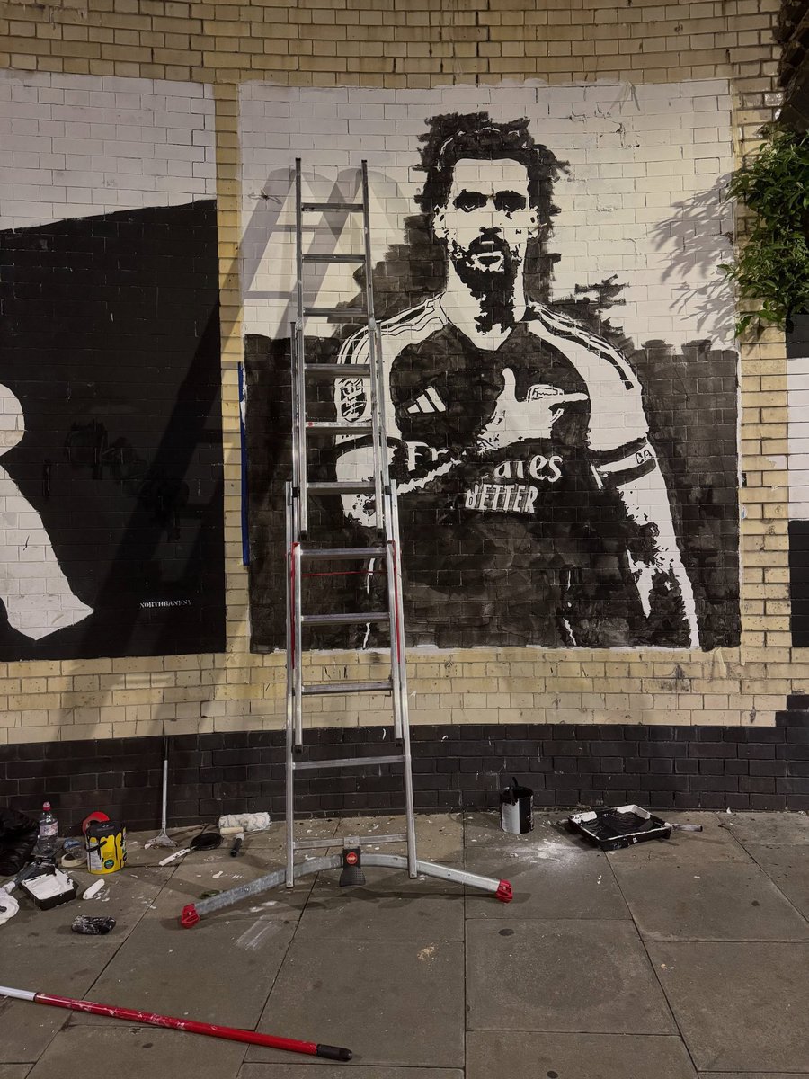 TrueAFCNews's tweet photo. Mikel Merino has been given his own mural outside the Emirates Stadium.

📸 @northbanksyafc https://t.co/TUilE5izD6
