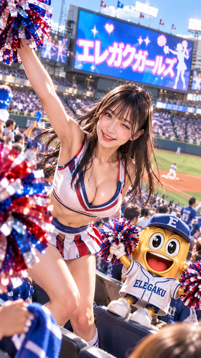 3Junchance48950's tweet photo. 今日はエレガクガールズで
汗だくになって全力応援っ！🔥
フレー！フレー！みんなー！！📣💕
みんなは今日、身体動かした？😆
#スポーツの日 #Aipictors  #AIart️️️️️️️️️️️️️️️️️️️️️️️️️️️️️️️️️️️️️️️️️️️️️️️️️️️ https://t.co/Rkjm4Kql9T