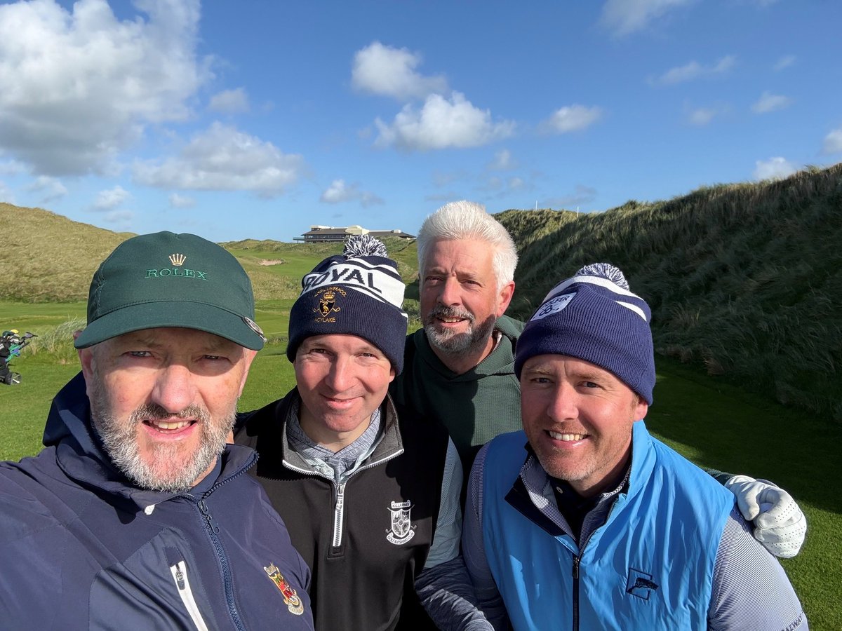 SWINGolfIreland's tweet photo. Many thanks to John, Anna Marie and all the team at @BallybunionGN for a great Industry Day last Friday. Excellent food, good company and golf in challenging winds!
Congrats on the redesign of the Cashen Course, already receiving rave reviews. ⛳
#BallybunionGolfClub #GolfIreland https://t.co/X0PrwSnfZS