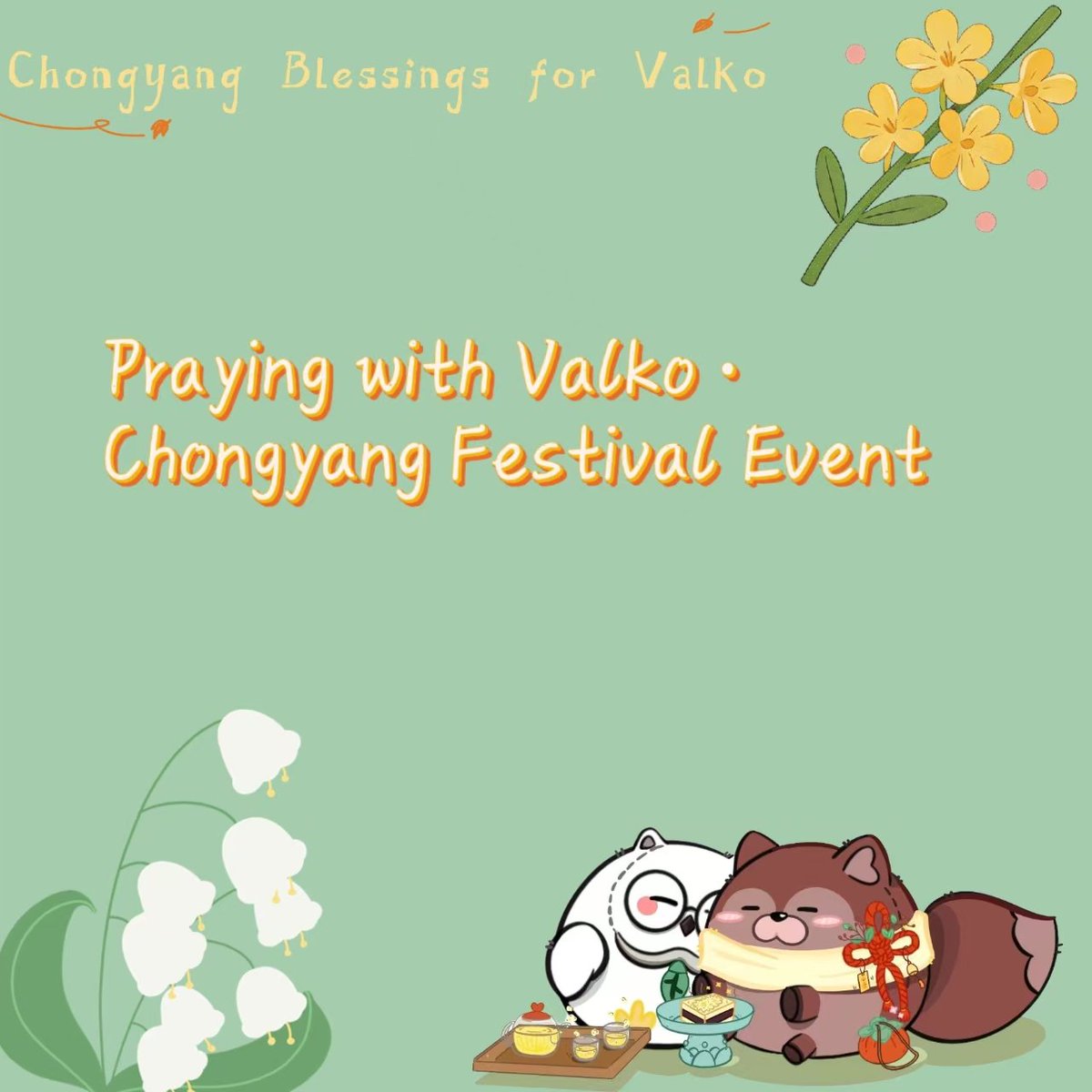 ValkoFurry's tweet photo. Let us come together during this traditional Chongyang Festival to pray sincerely, admire autumn scenery, and send warm blessings to Valko.
#AutumnTripWithValko https://t.co/ht9PC9Z1s8