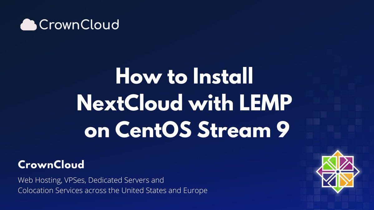 crownclouds's tweet photo. Build your own private cloud with Nextcloud on CentOS Stream 9!
Learn how to install Nextcloud with the LEMP stack (Nginx, MariaDB & PHP) and manage your files on your own server.
https://t.co/kikQsX2McT
#Nextcloud #CentOSStream9 #LEMP #Linux #SelfHosting https://t.co/uwsojgxTgN