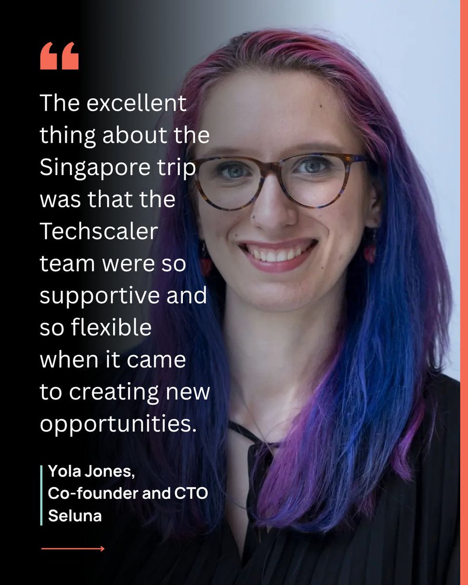 CodeBaseTech's tweet photo. Seluna’s Dr Yola Jones took her NHS-validated AI to Singapore and Dublin with Techscaler. Her takeaway: machine learning teams everywhere face the same problems, yet the West and APAC rarely compare notes. Founders who cross that divide find new answers: https://t.co/hE4NabeeEn https://t.co/UpHCIlicQB