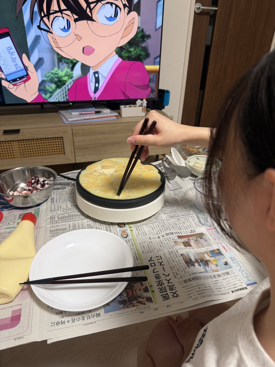 SLightning_'s tweet photo. たこ焼きした https://t.co/HoYRRfxkgc