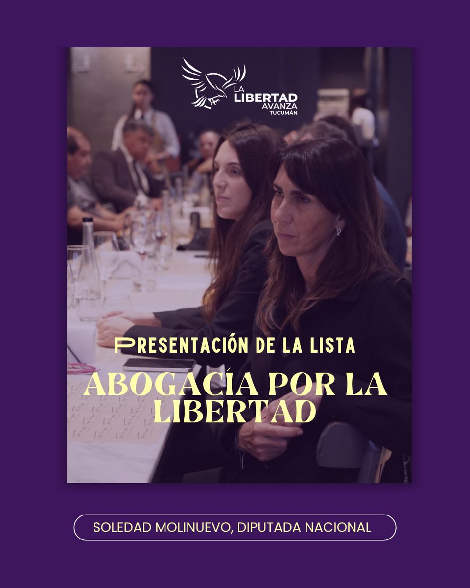 SoleMolinuevo's tweet photo. Participé de la presentación de la Lista 2, Abogacía por la Libertad, encabezada por los Dres. Luis Palomino y Valeria Fredes, de cara a las elecciones del 20 de octubre del Consejo de la Magistratura de la Nación.

Durante el encuentro se presentaron propuestas para mejorar los concursos de selección de jueces, con evaluaciones objetivas, criterios claros y mayor transparencia, buscando garantizar la idoneidad y evitar arbitrariedades en las designaciones.