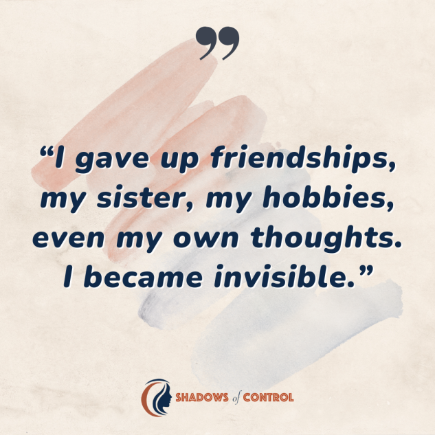 shadows_control's tweet photo. Abuse doesn’t always leave visible wounds—it slowly erodes who you are. In trying to keep the peace, many victims lose their sense of self.
#CoerciveControl https://t.co/hEZKL6HERZ