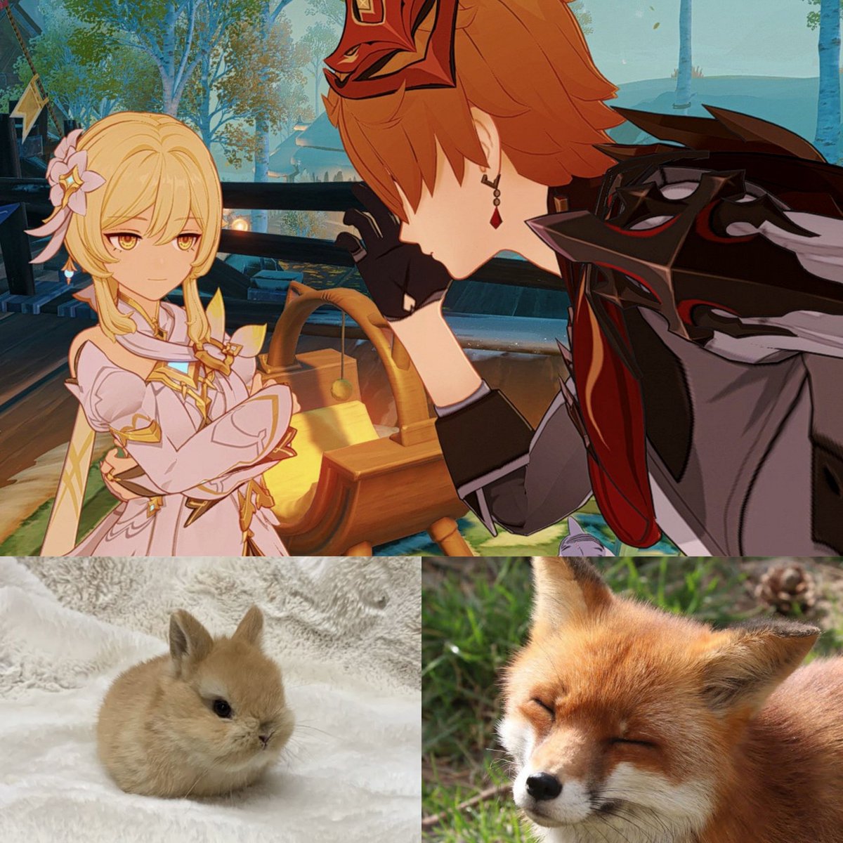 chilumiq's tweet photo. Foxes and bunny
#chilumi https://t.co/ClPpbP0jtm