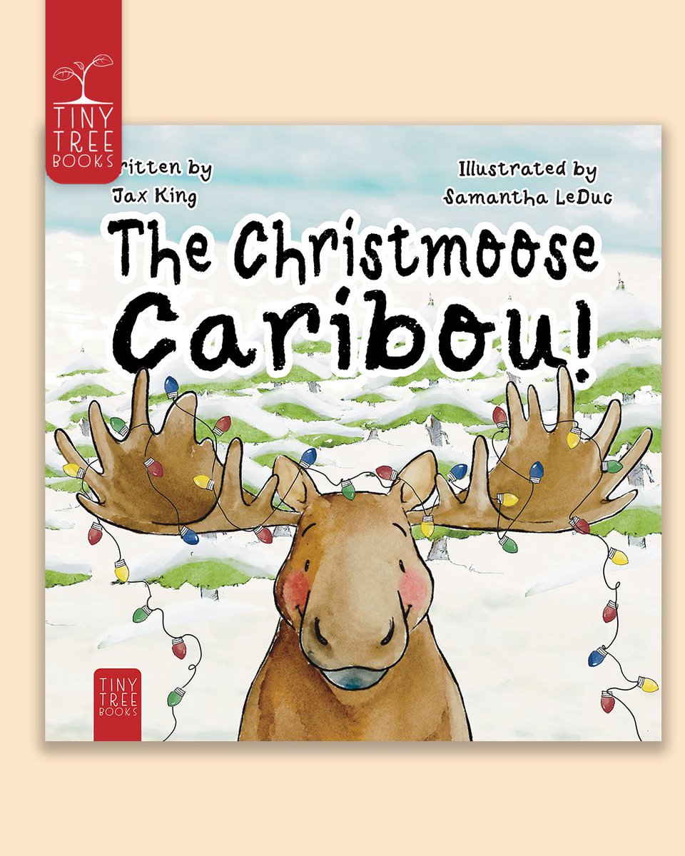 TinyTreeBooks's tweet photo. The Christmoose Caribou arrives next month! 🫎🎄 

When Moose is told he's too slow for Santa's sleigh, his friends hatch a wild plan to prove him wrong! 🎁 

A festive rhyming tale by @jaxkingwrites &amp; Samantha LeDuc. Pre-order: https://t.co/S15I8AVVjO https://t.co/NyTDcnoTYy