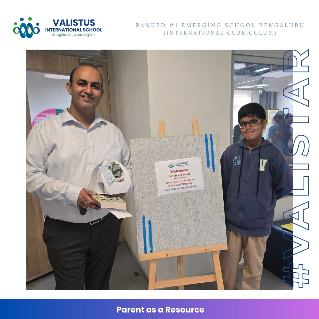 valistusschool's tweet photo. Our Year 5 learners explored budgeting, saving, investing, and digital payments with Mr. Shishir Malik as part of our Parent as a Resource Program. π°
Thank you, Mr. Malik, for making financial literacy engaging and future-ready! π #VALISTAR #Learning #ValueOfMoney https://t.co/eXieGpFQlN