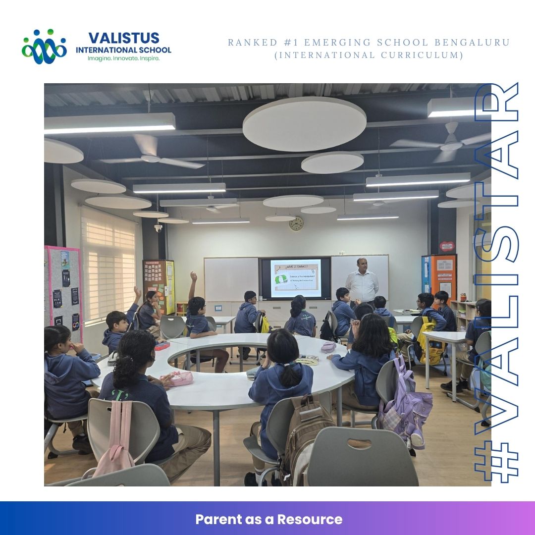 valistusschool's tweet photo. Our Year 5 learners explored budgeting, saving, investing, and digital payments with Mr. Shishir Malik as part of our Parent as a Resource Program. π°
Thank you, Mr. Malik, for making financial literacy engaging and future-ready! π #VALISTAR #Learning #ValueOfMoney https://t.co/eXieGpFQlN