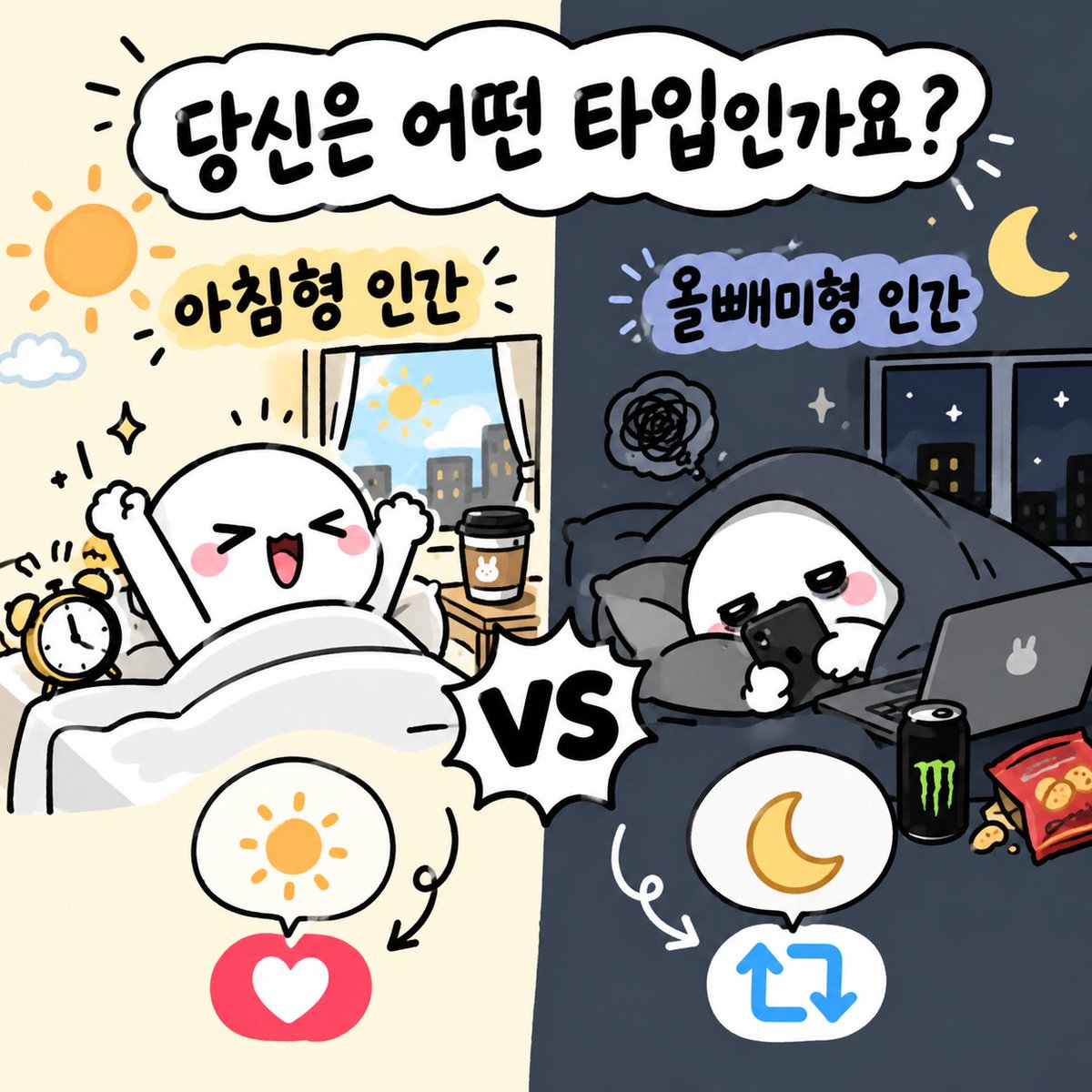 j3ongbin's tweet photo. Be honest... 

Are you a morning person 
or a night owl? 🦉🌙

I'm definitely a night owl. https://t.co/7hXGCm2nSZ