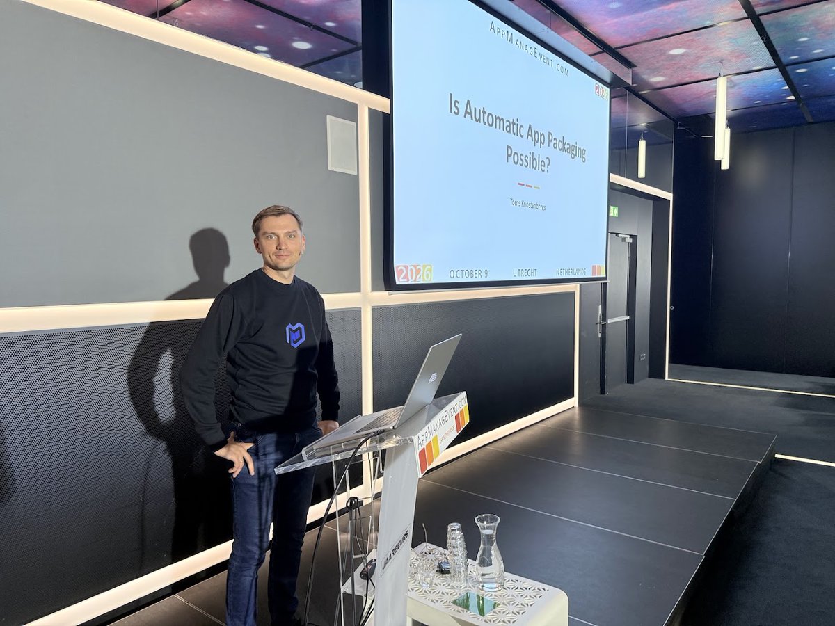 TomsKnostenberg's tweet photo. Master Packager Ltd is a five-person company growing an average of 70% every year. What I didn't expect was that at the AppManagEvent 2026 conference, we'd have more conversations with our existing customers than with people who hadn't heard of us yet.

The AI improvements in 2026 changed how I look at application packaging. If you had told me last year what I'd be showing at this conference, I wouldn't have believed it. Mainly because just one year ago, the things I showed in my session weren't possible. I wanted to share what I've learned and how we're planning to adapt. The recording of my session will be available on our @MasterPackager  YouTube channel soon.

We're building the best application packaging solution to make app management easy and affordable. I know that AppManagEvent/EndpointManagEvent is one of the best places in Europe to meet people who understand how important it is to package apps in an organization. This will become more and more important as AI agents start running everywhere.

It was inspiring to meet our customers, partners, friends and everyone else interested in making endpoint management easier. @appmanagevent team is amazing at organizing the event. Thank you, and see you next year!
