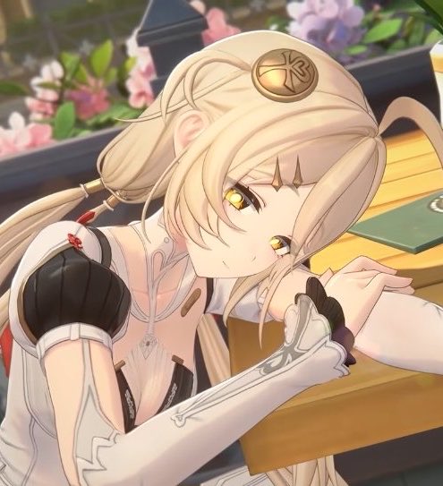 Genshin_Forever's tweet photo. Phoenix looks really so cute when she smiles. https://t.co/mI3qBrtyol
