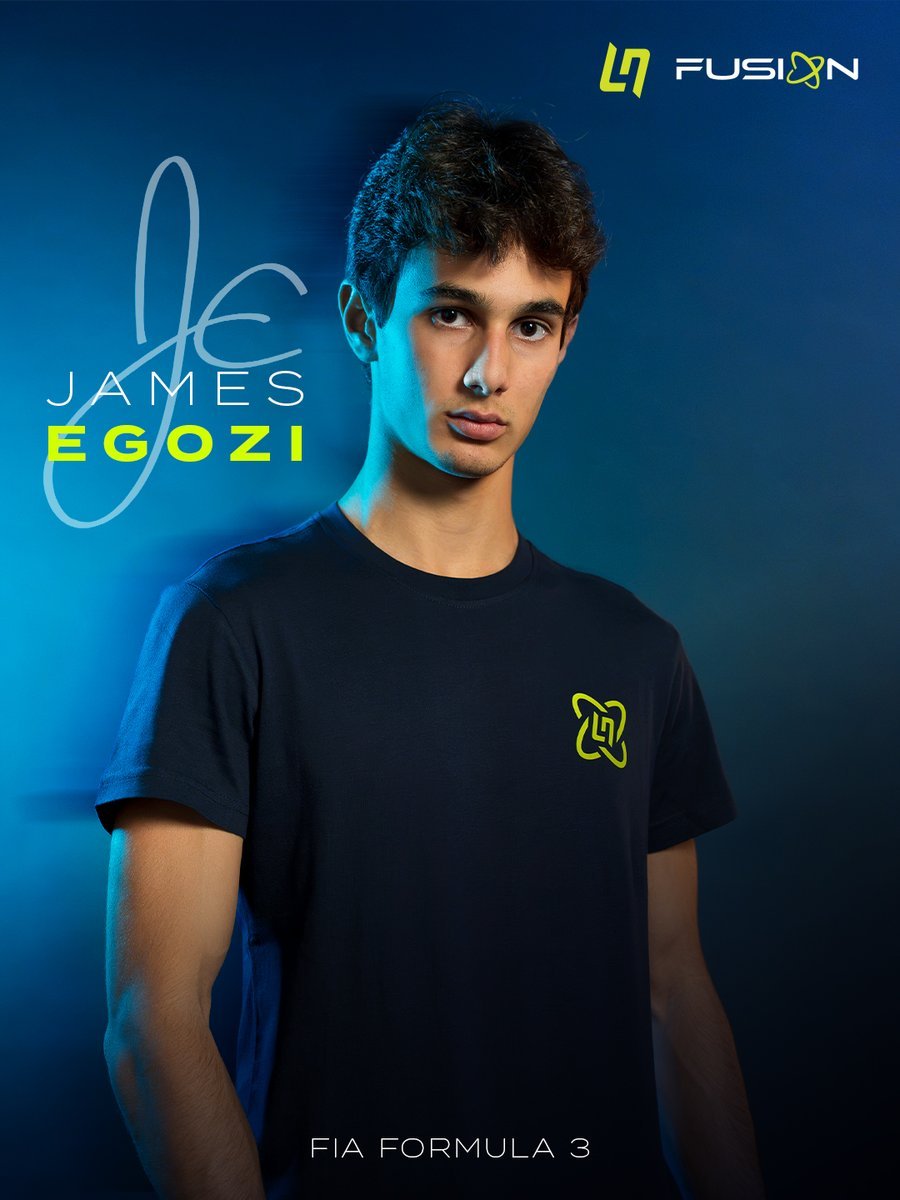 LN4FusionUpdts's tweet photo. Introducing LN4 Fusion's first driver, James Egozi.

James joins the team for the 2027 FIA Formula 3 Championship, after winning the 2026 Eurocup-3 championship 🏆 

#LN4Fusion #F3 #LandoNorris https://t.co/rDO9dhdkCo