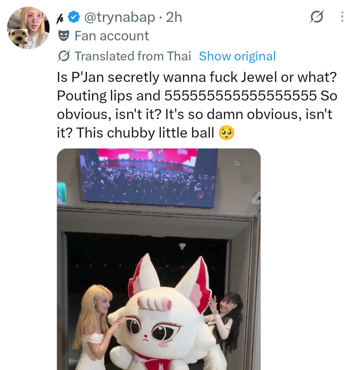 nanthadam's tweet photo. @trynabap Girl, what are you talking about? 😭 https://t.co/pvrQ6w5WM9