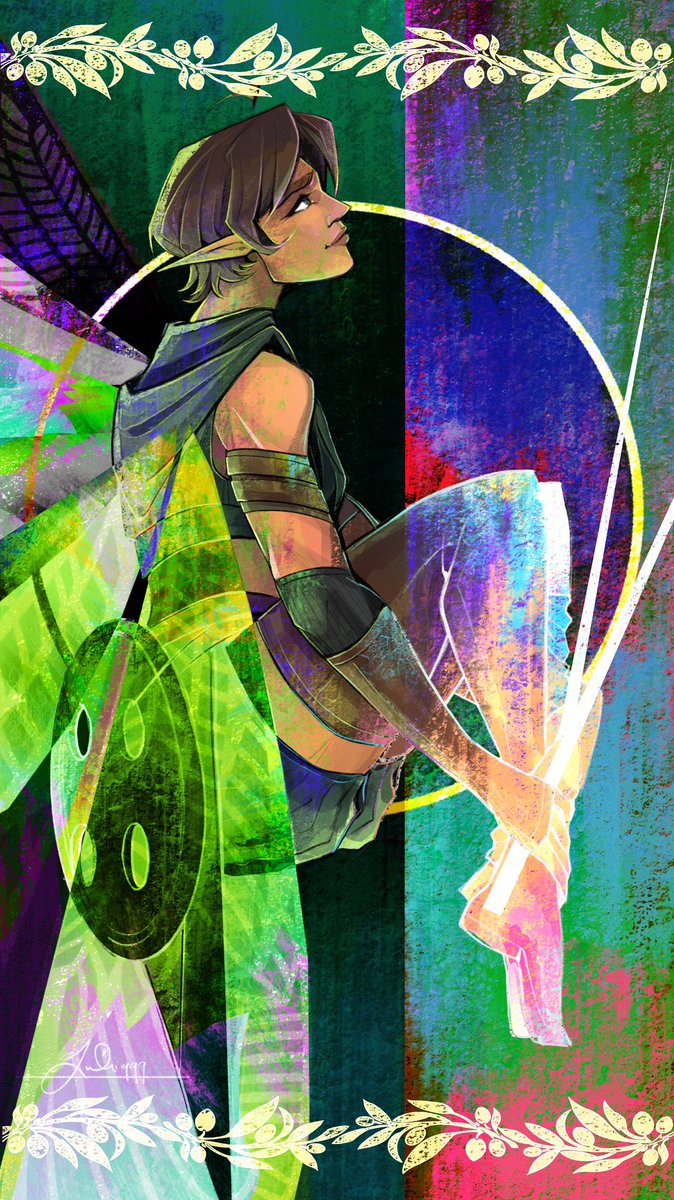 Lulii9999's tweet photo. Really happy with how Thimble turned out, you guys!!!
Part 7/14 of my #CriticalRole campaign 4 character tarot series!

#Thimble #dnd #dungeonsanddragons #fanart https://t.co/bUxWKMD2Fd