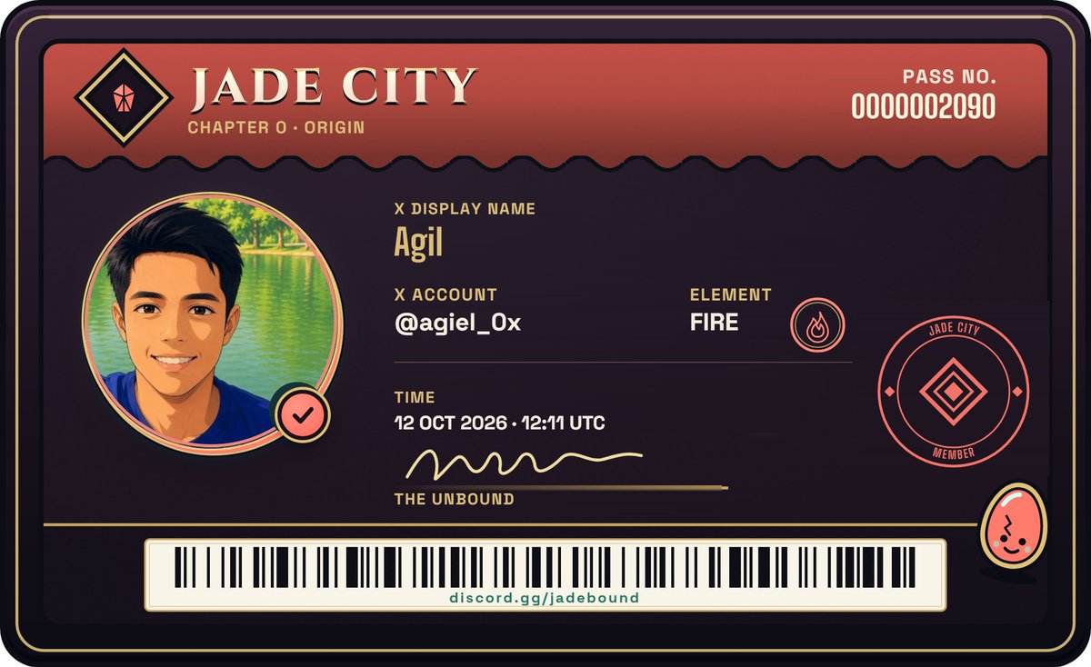 agiel_0x's tweet photo. HOLY SH*T!

@agiel_0x just stormed into JADE CITY! 🐉

We're about to turn the entire GameFi &amp; NFT space upside down with @PlayJadebound https://t.co/n9jokkNcUg https://t.co/izoPqkdwqj