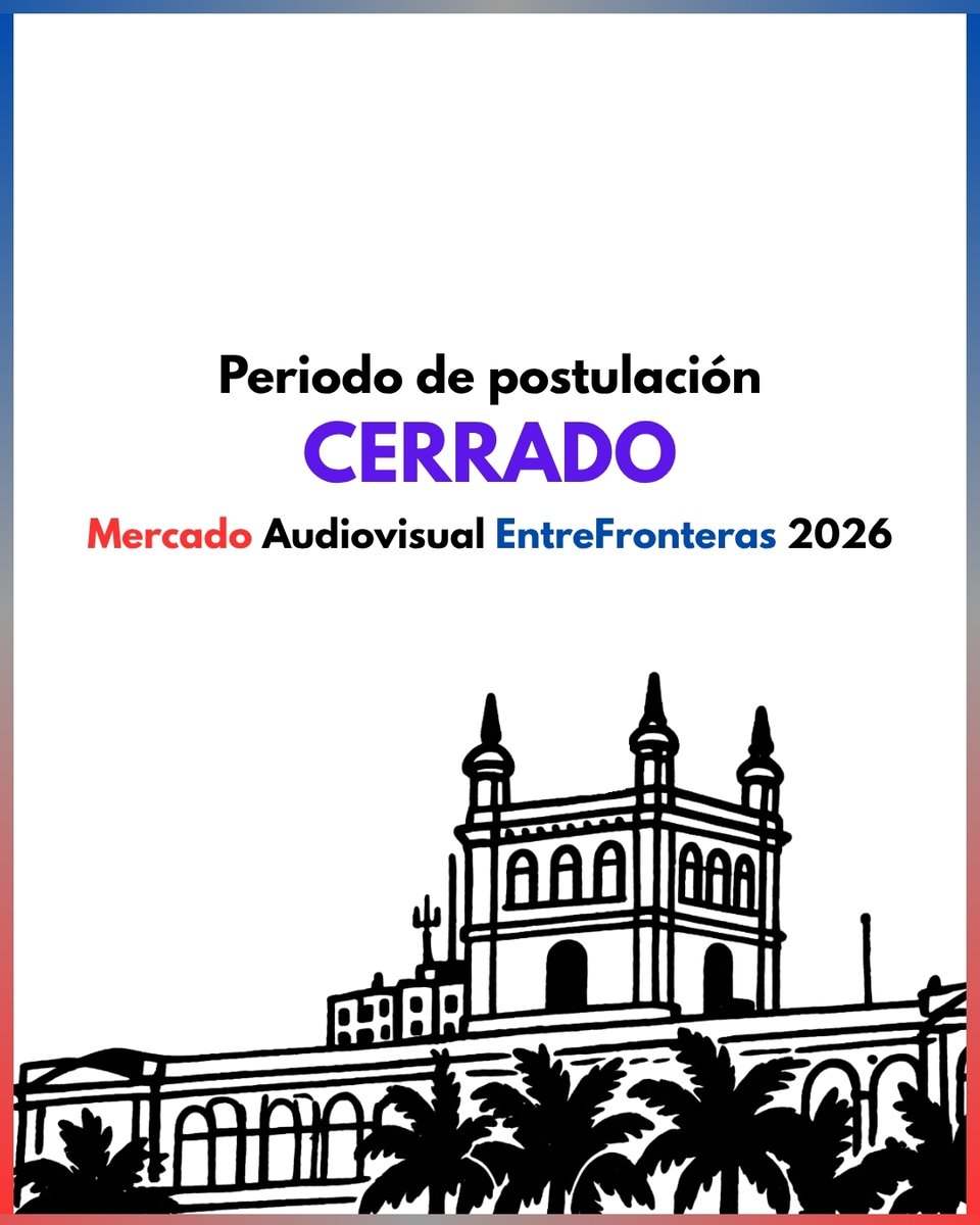 Inap_py's tweet photo. 🎬 CERRÓ LA CONVOCATORIA MAEF 2026

⏰ Cierre puntual: lunes 12/10 — 08:59 hs (Paraguay)
📊 47 proyectos postulados https://t.co/7e7JwHp4rG