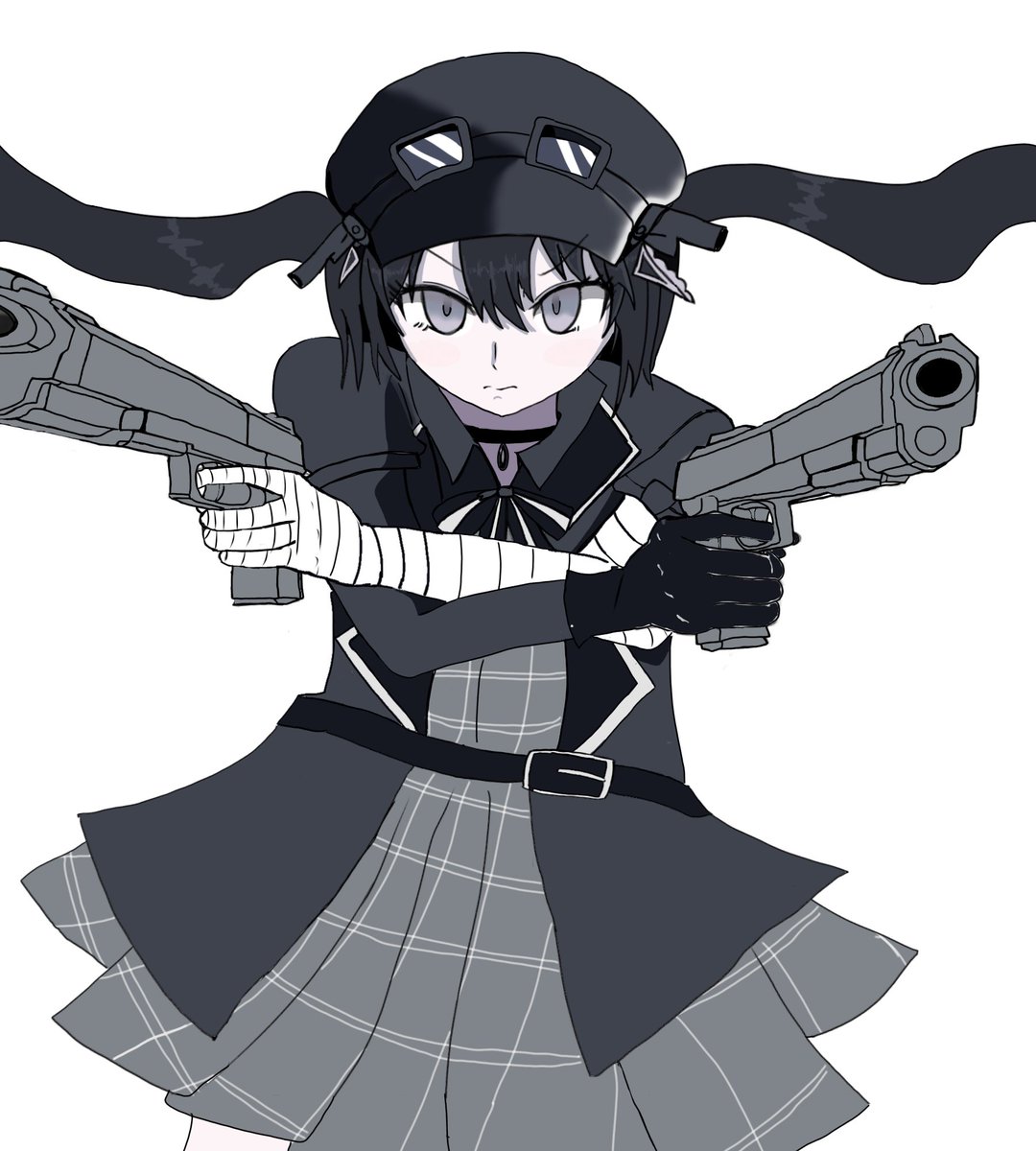 oniku590's tweet photo. 1度描いてみたかった 二丁拳銃ナノちゃん

No.17 黒部ナノカ

 #まのさば  #まのさば二次創作 https://t.co/AEZiQFLT9i