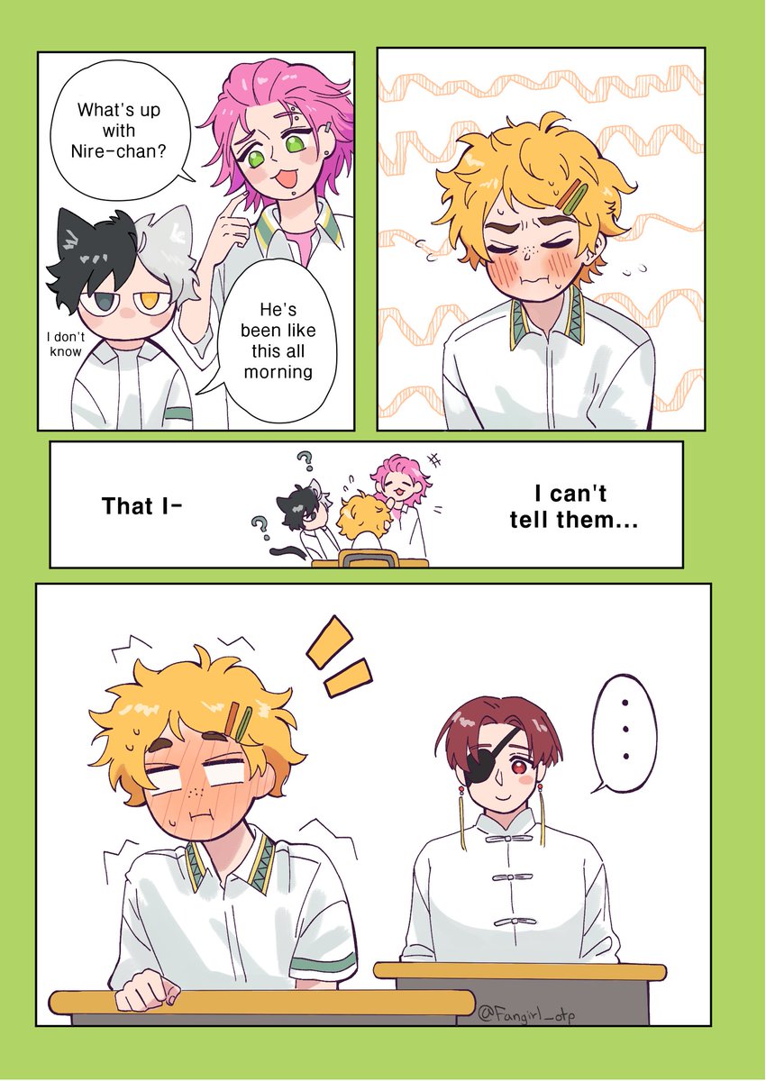 Fangirl_otp's tweet photo. Day 1: Telepathy 
(Right to left ⬅️⬅️⬅️)
#suonireiweek2026 https://t.co/CzcWCMPibA