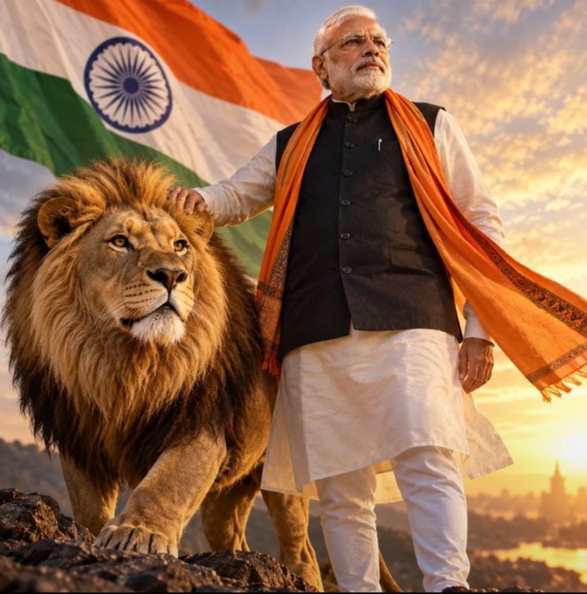 PhantomVeyl's tweet photo. Indian PM Shri Narendra Modi Ji is a LION! 🦁

Prove me WRONG. 🤡 https://t.co/qwfJb7Uozc