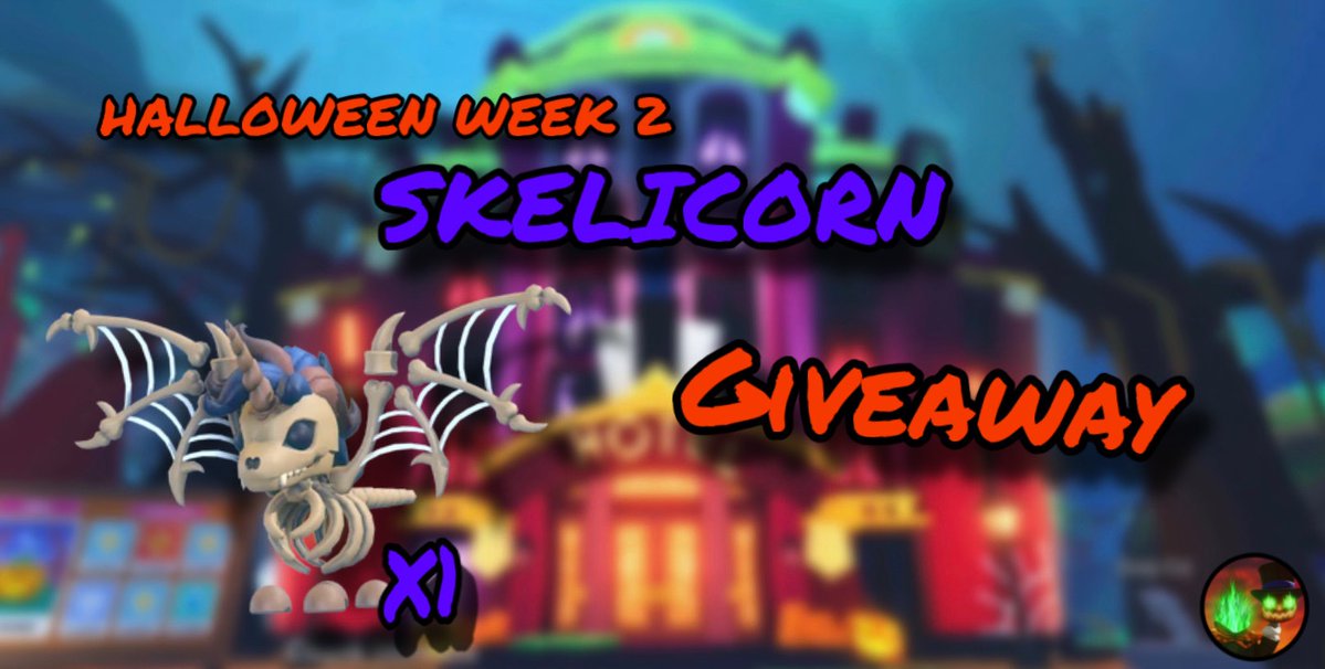GrandpaWilliam_'s tweet photo. ADOPT ME SKELICORN GIVEAWAY 💀✨

RULES: LIKE, COMMENT, FOLLOW, AND RETWEET 

PRIZES:

X1 SKELICORN

GOOD-LUCK ✨

ENDS OCTOBER 19TH 🗓️ | #adoptmegiveaway #adoptmehalloween #giveaway https://t.co/A49OGzeQIA
