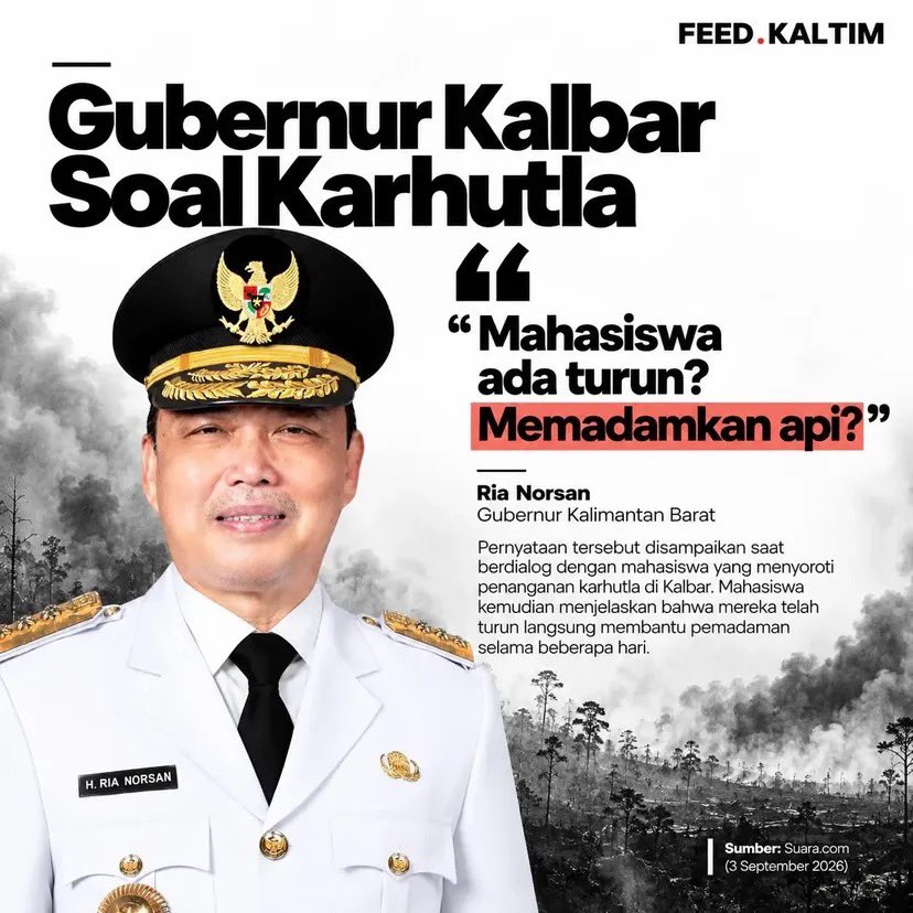 oqforwhat's tweet photo. pernyataan dari kelima gubernur di kalimantan mengenai kebakaran hutan.

📷: feed.kaltim https://t.co/vptmbdGWFX