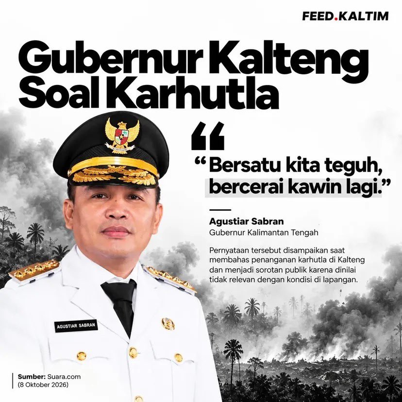 oqforwhat's tweet photo. pernyataan dari kelima gubernur di kalimantan mengenai kebakaran hutan.

📷: feed.kaltim https://t.co/vptmbdGWFX